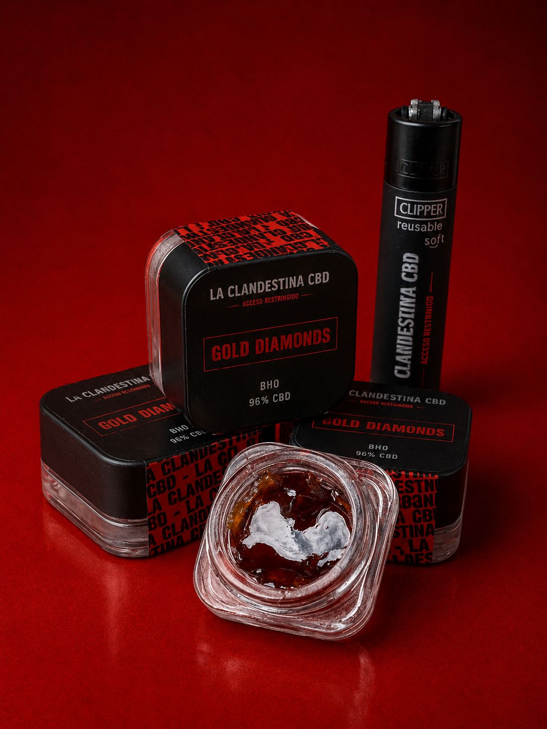Gold Diamonds BHO 95% La Clandestina CBD
